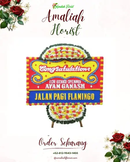 Sewa Papan Bunga Sanding
